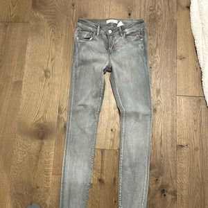 Abercrombie and Fitch gray washed cotton twill jeans